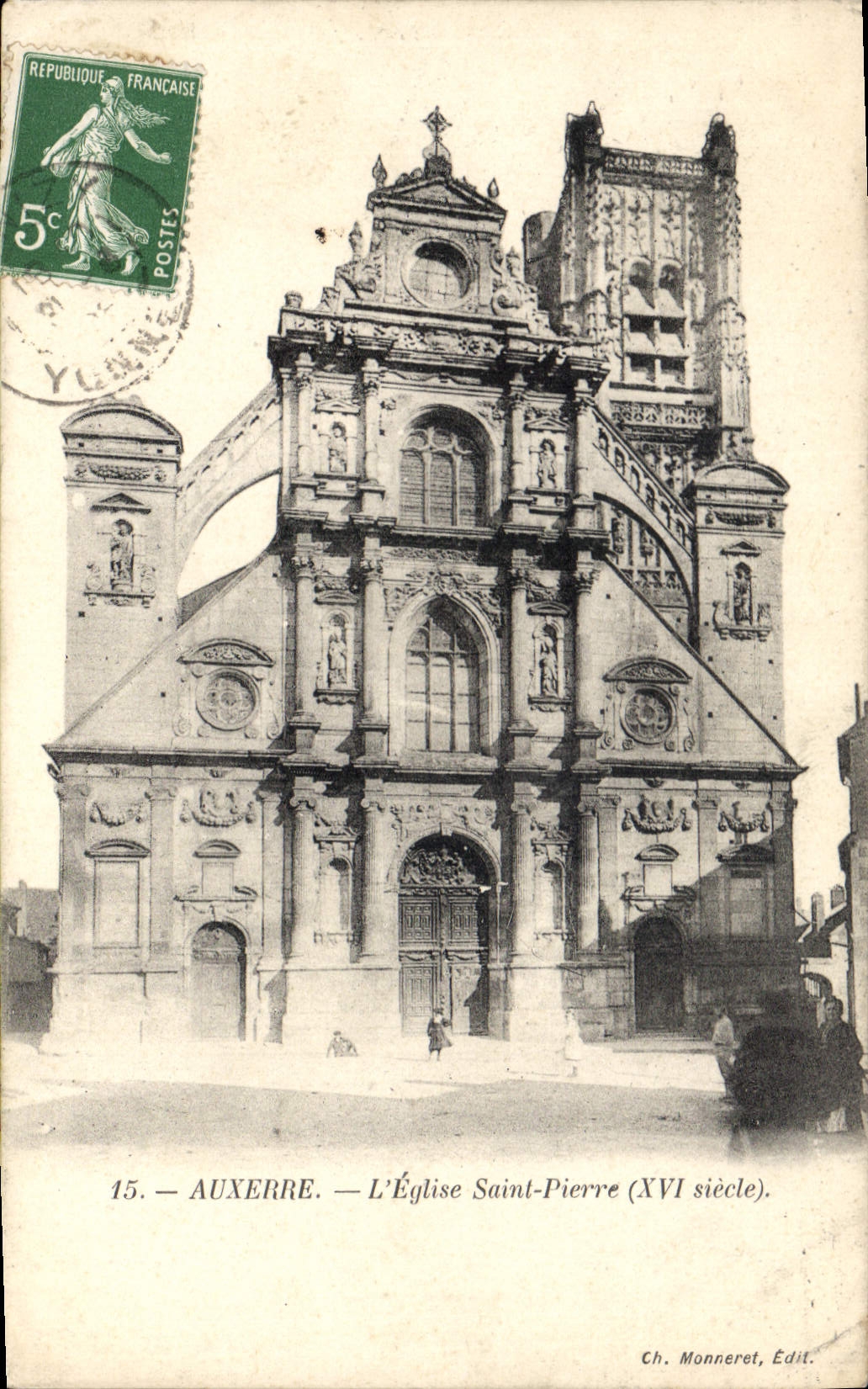 CPA Auxerre l'Eglise Saint Pierre XVI siecle