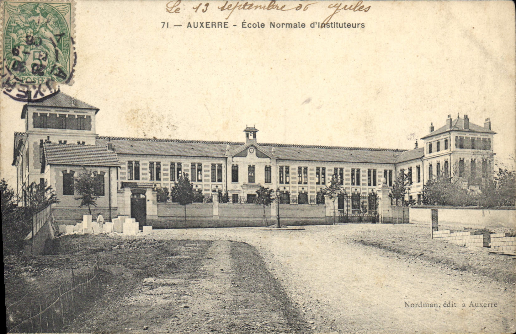 CPA Auxerre Ecole Normale d'Instituteurs 
