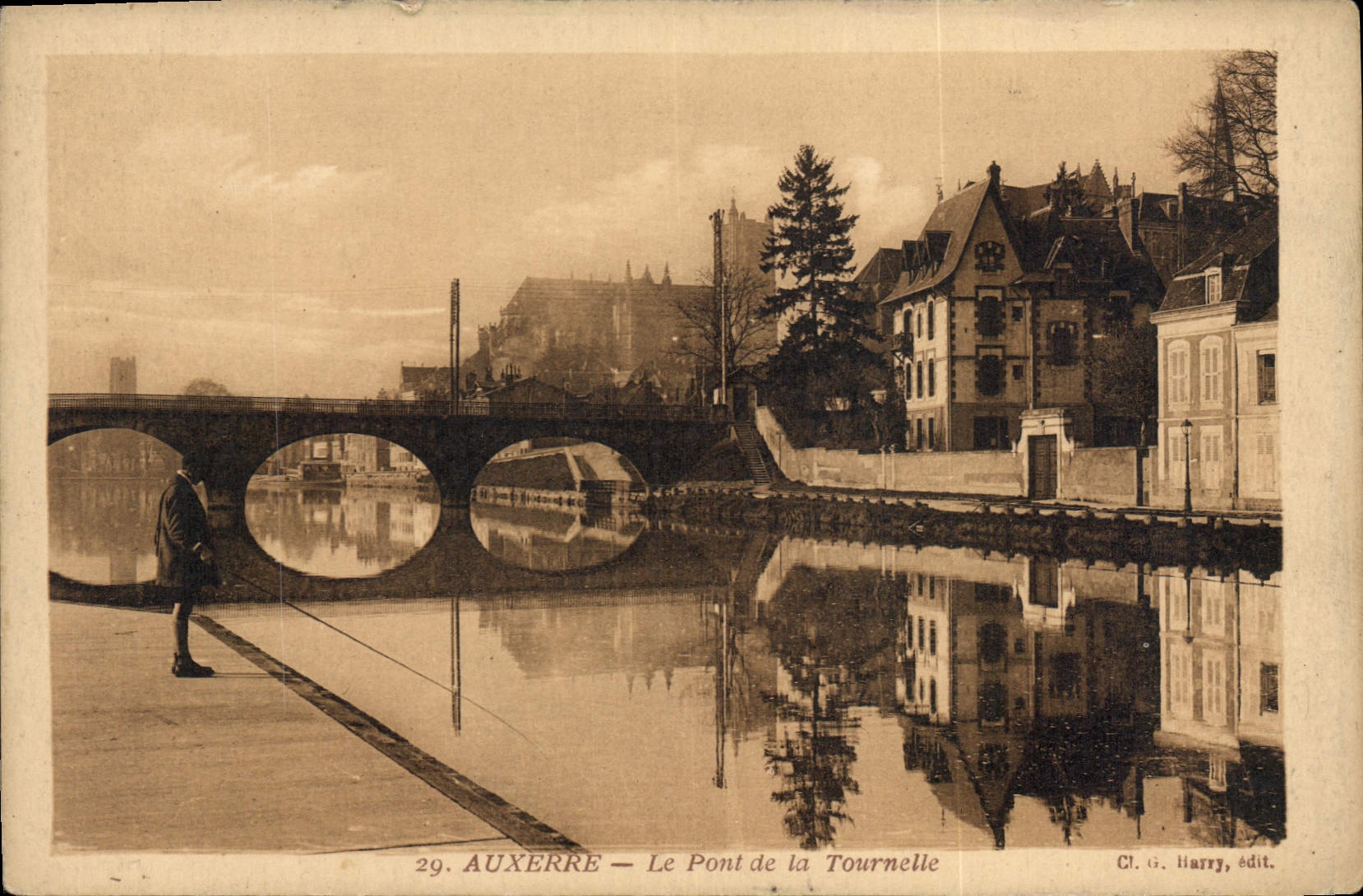 CPA Auxerre le Pont de la Tournelle 
