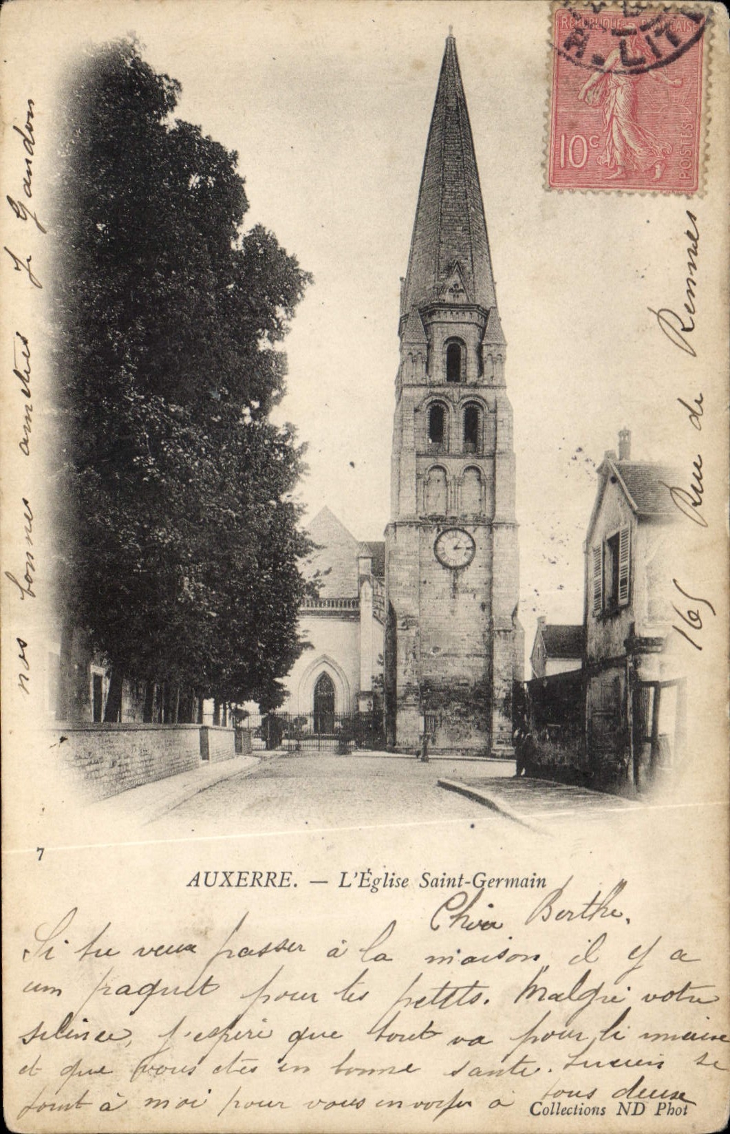 CPA Auxerre l'Eglise Saint Germain 
