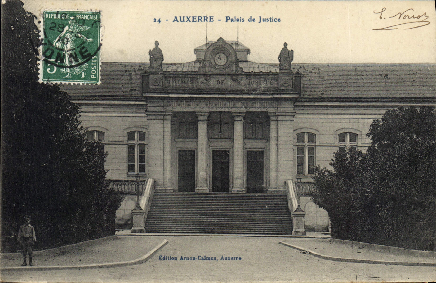 CPA Auxerre palais de Justice 