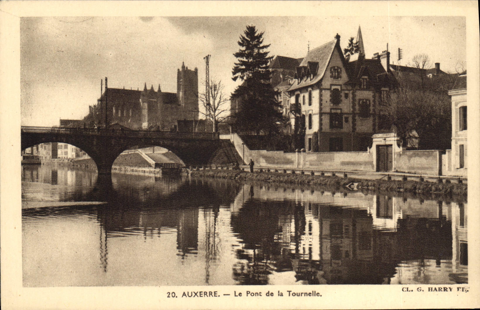CPA Auxerre le Pont de la Tournelle 