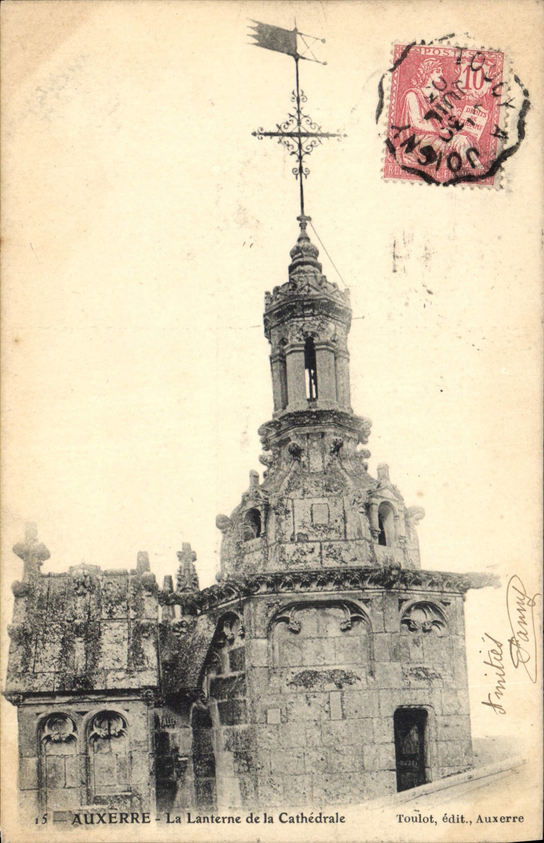 CPA Auxerre la Lanterne de la Cathedrale 