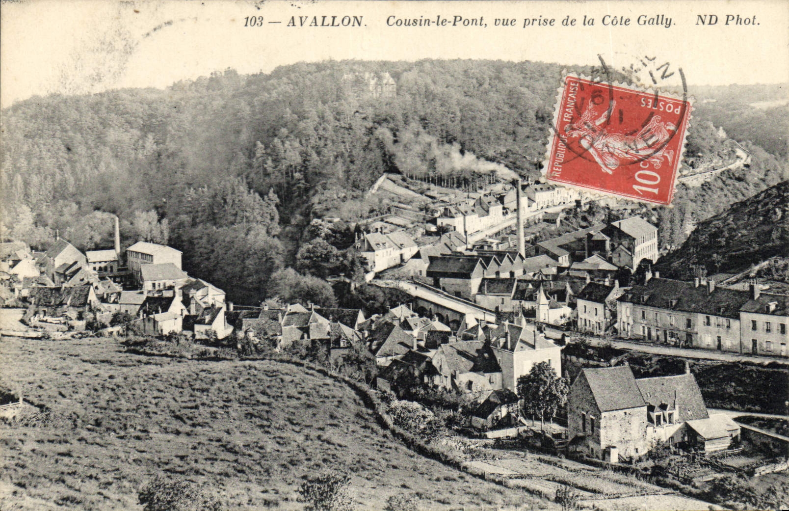 CPA Avallon Cousin le Pont vue prise de la Cote Gally 