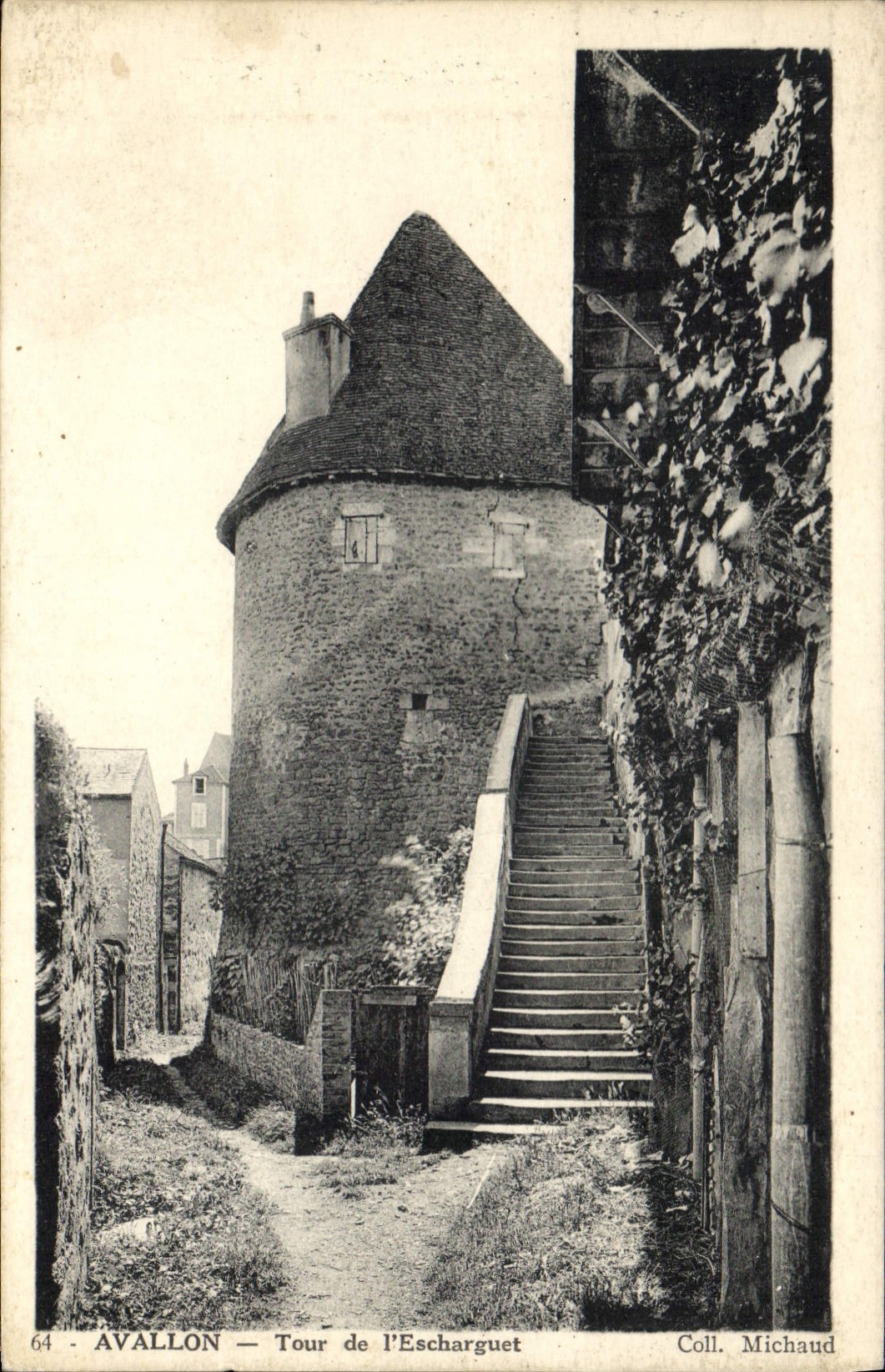 CPA Avallon Tour de l'Escharguet 
