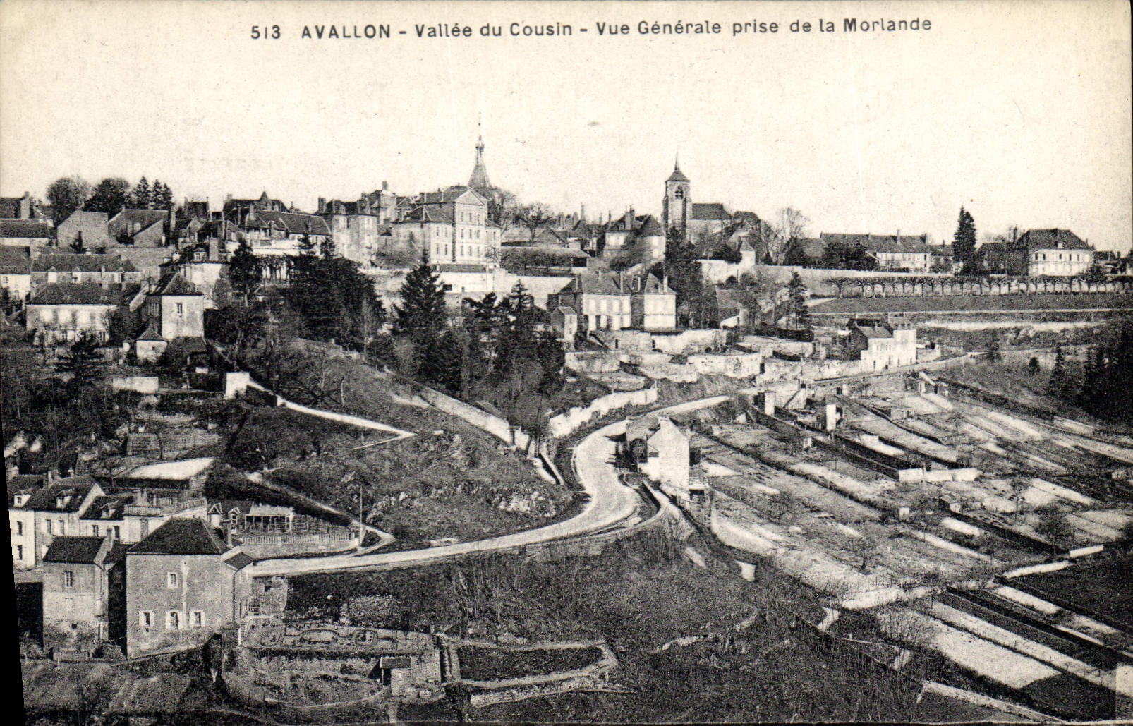 CPA Avallon Vallee du Cousin Vue generale prise de la Morlande