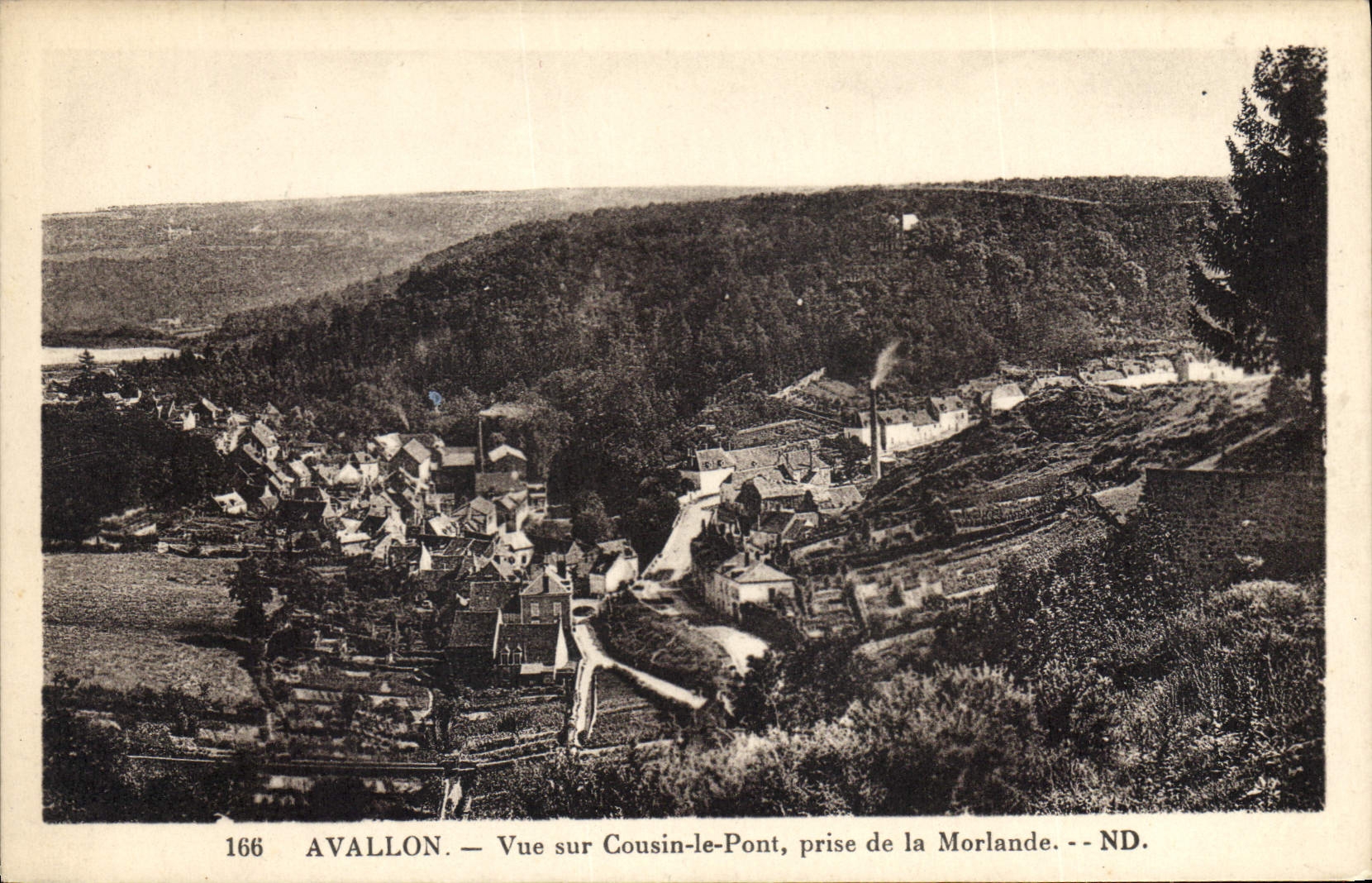 CPA Avallon Vue sur Cousin le Pont prise de la Morlande