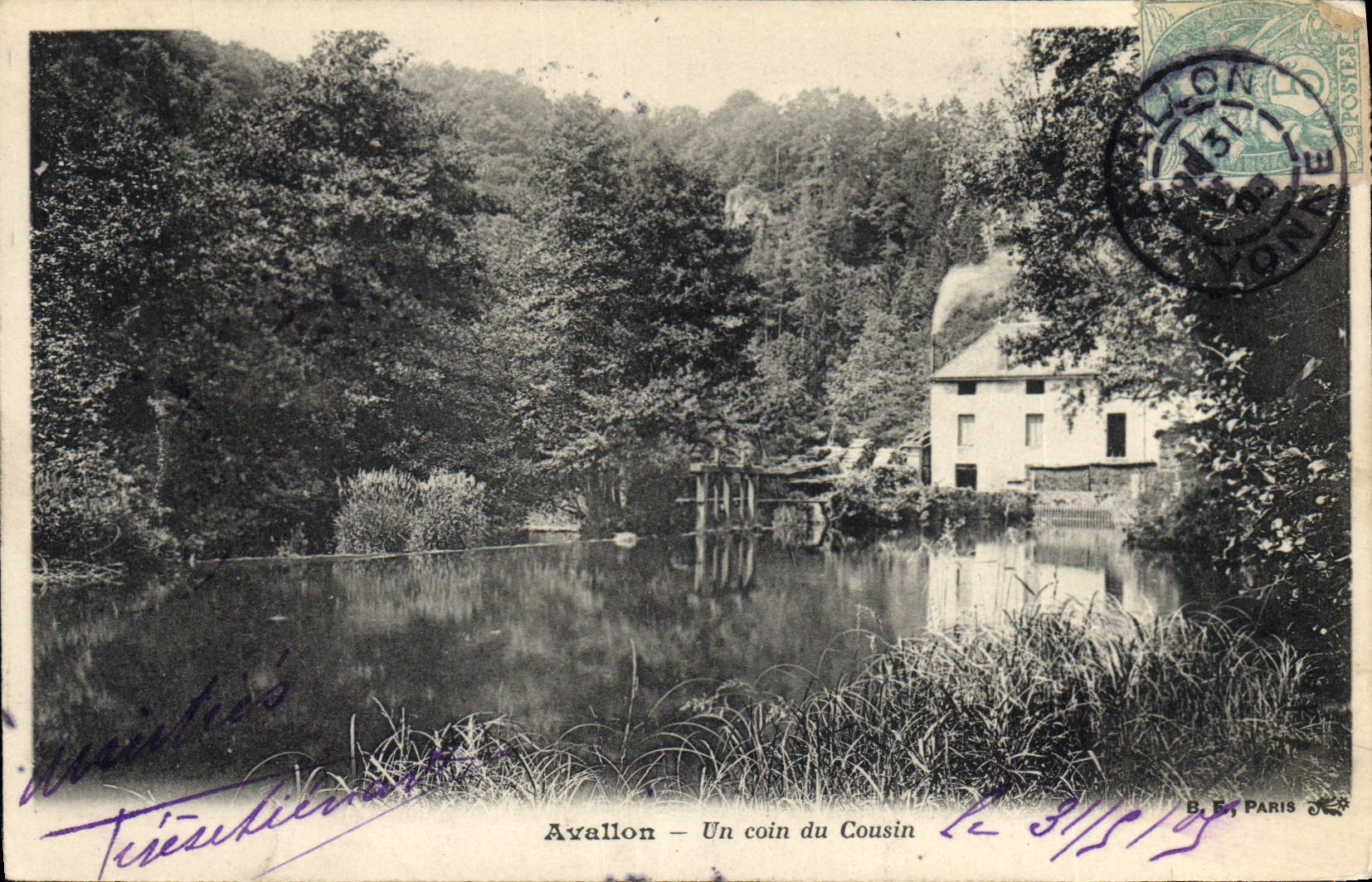 CPA Avallon Un coin du Cousin 