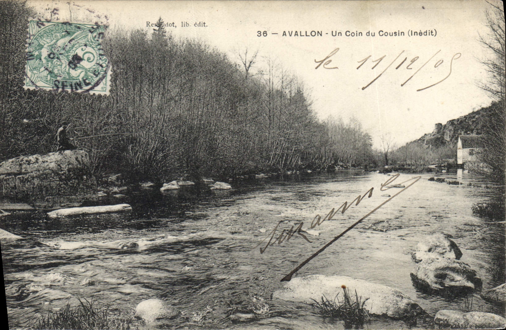 CPA Avallon Un Coin du Cousin Inedit 