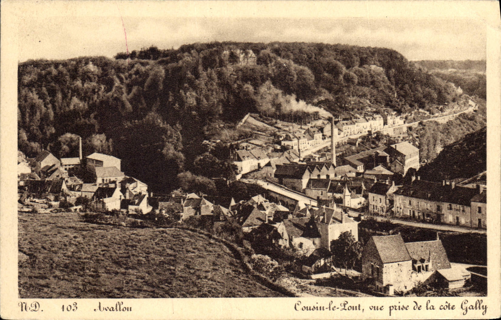 CPA Avallon Cousin le Pont vue prise de la Cote Gally 