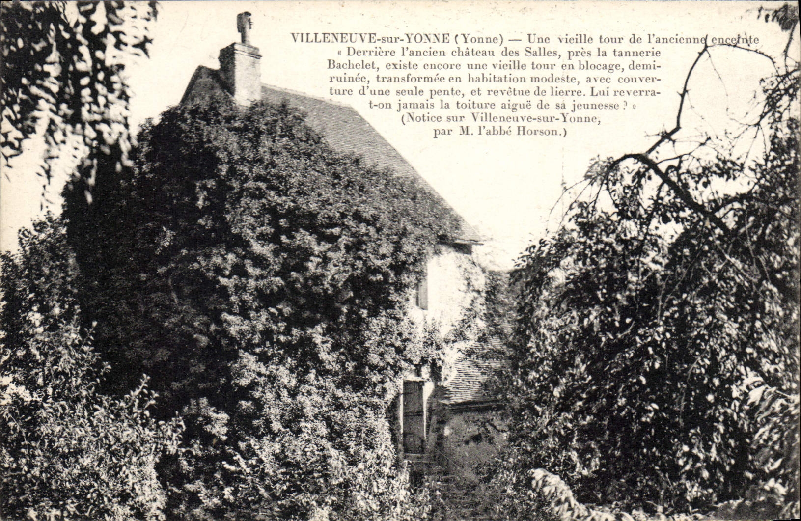 CPA Villeneuve sur Yonne Yonne Une vieille tour de l'ancienne