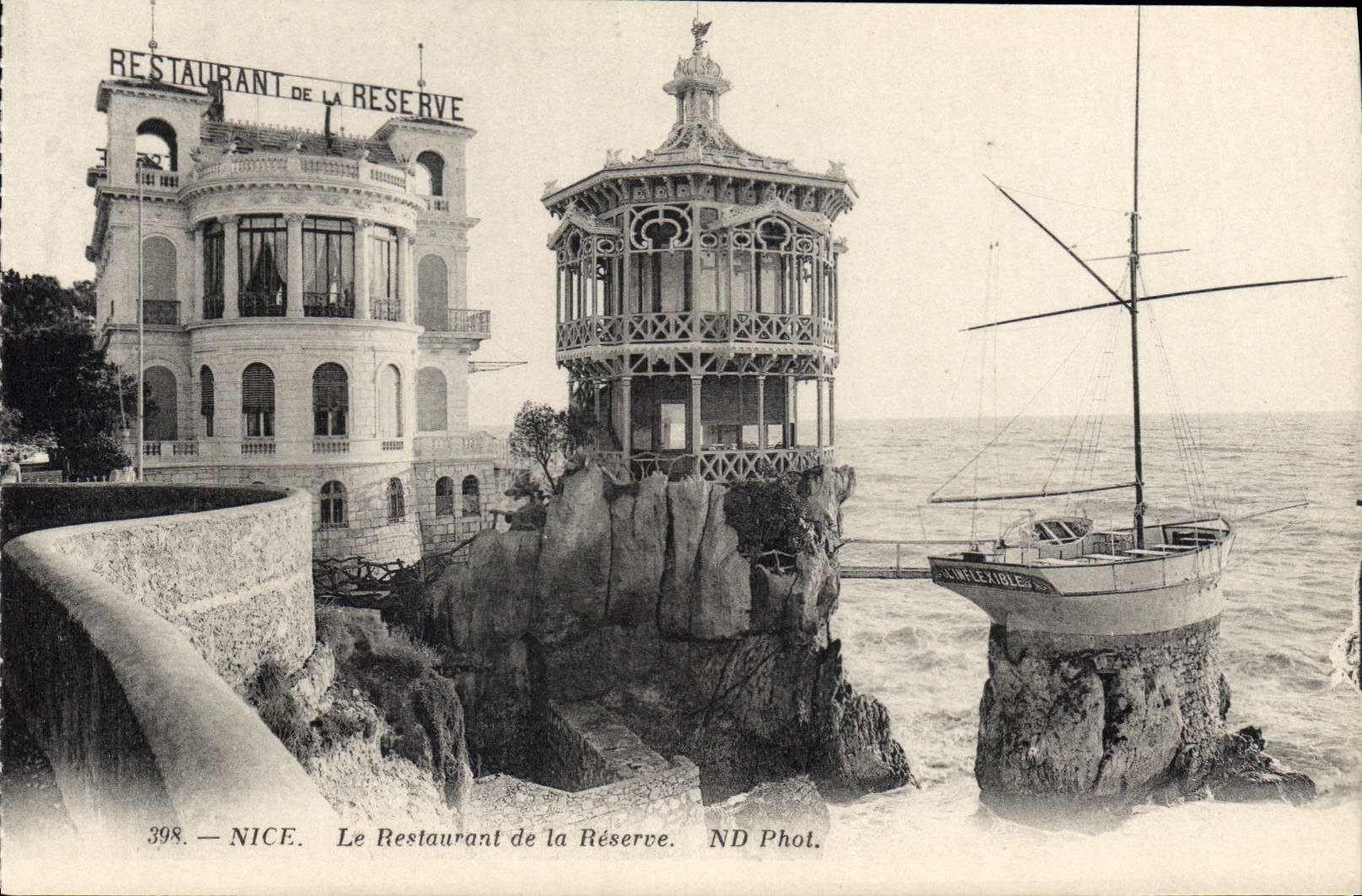 CPA Nice Le Restaurant de la Reserve Bateau