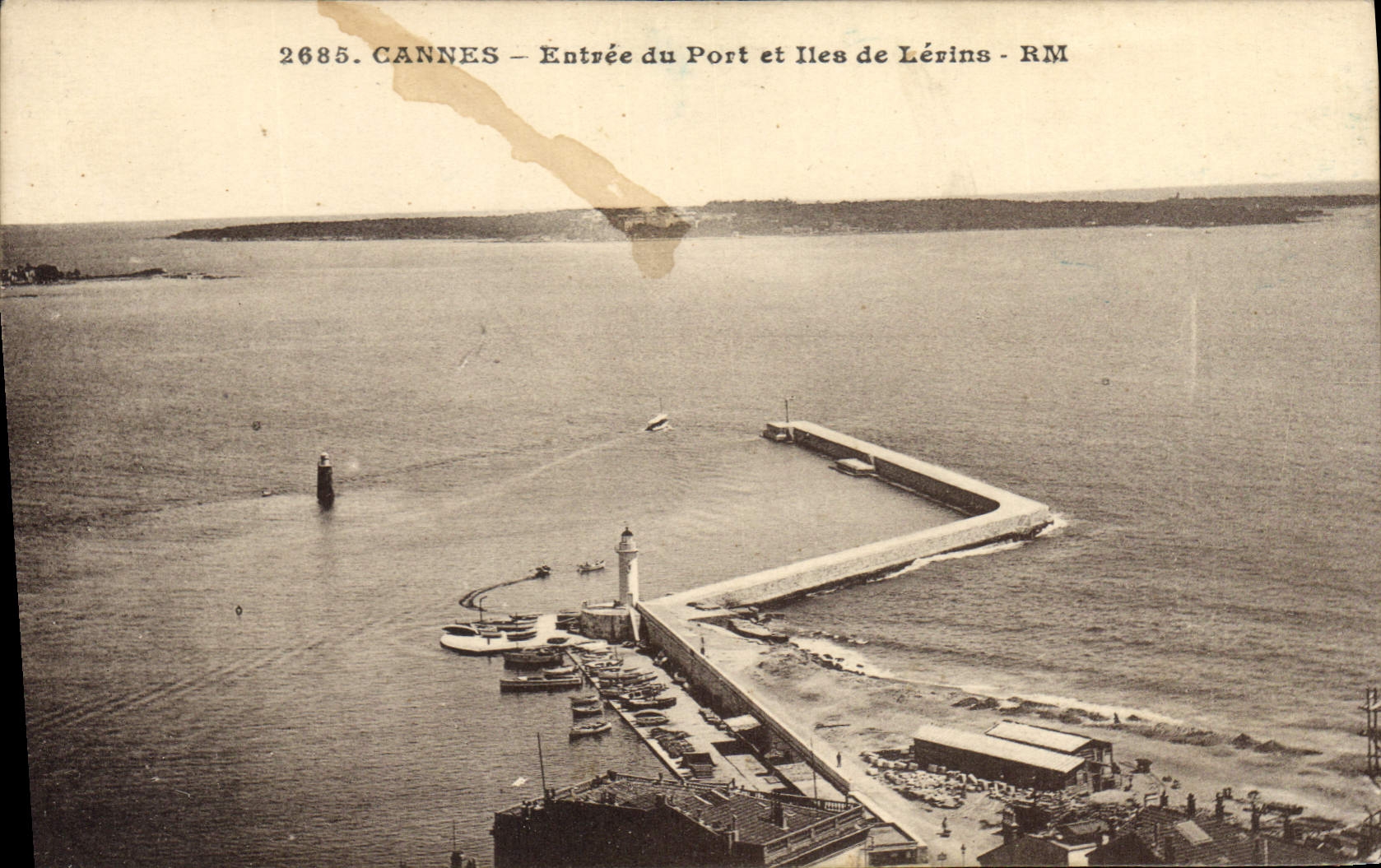 CPA Cannes Entree du Port et Iles de Lerins 