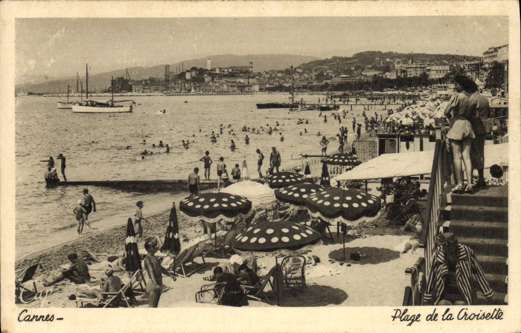 CPA Cannes Plage de la Croisette 