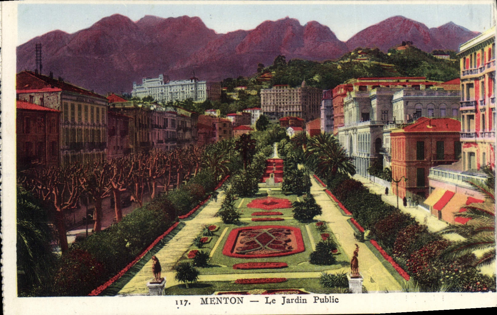 CPA Menton le Jardin Public 