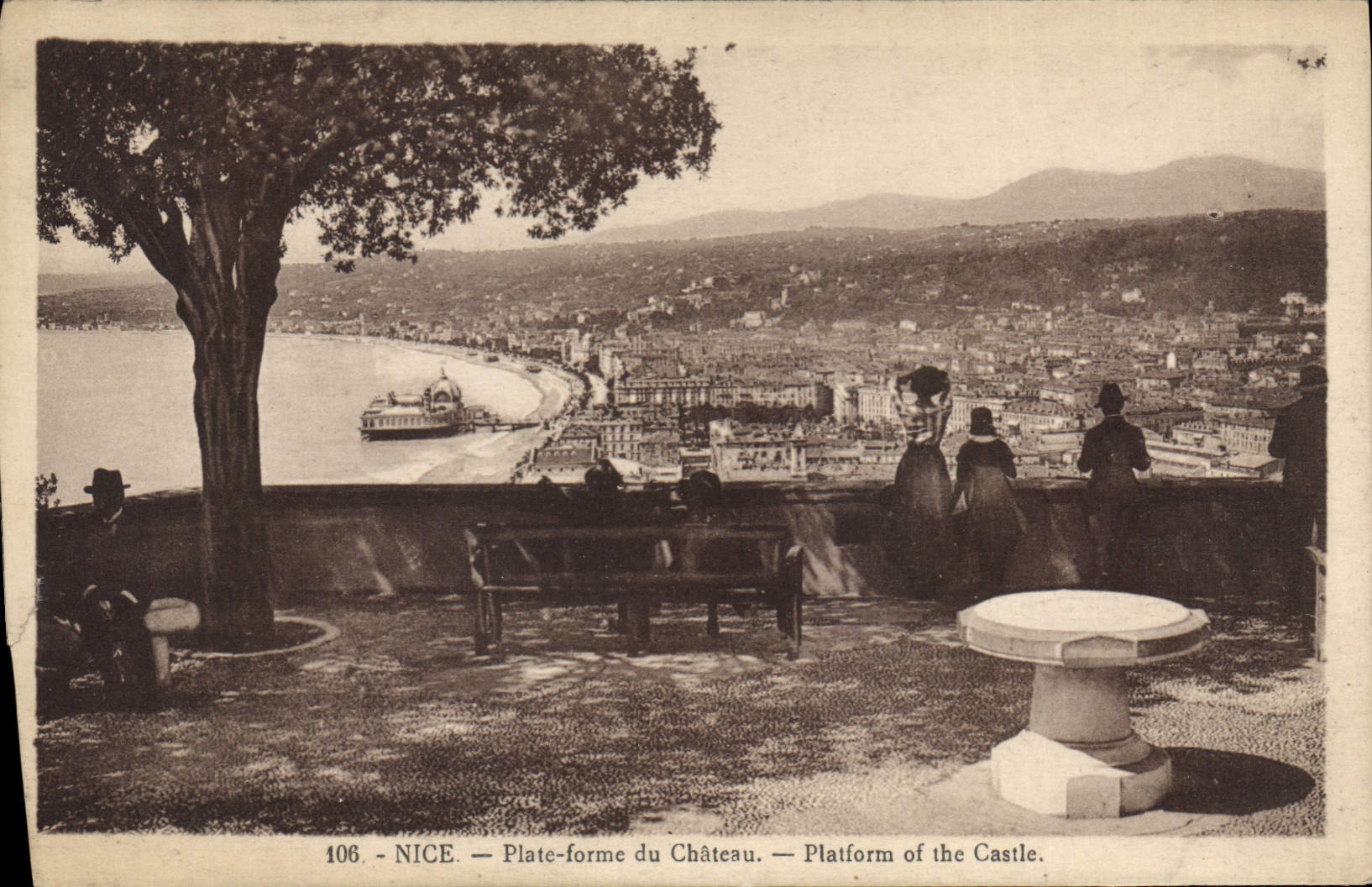 CPA Nice Plate forme du Chateau 