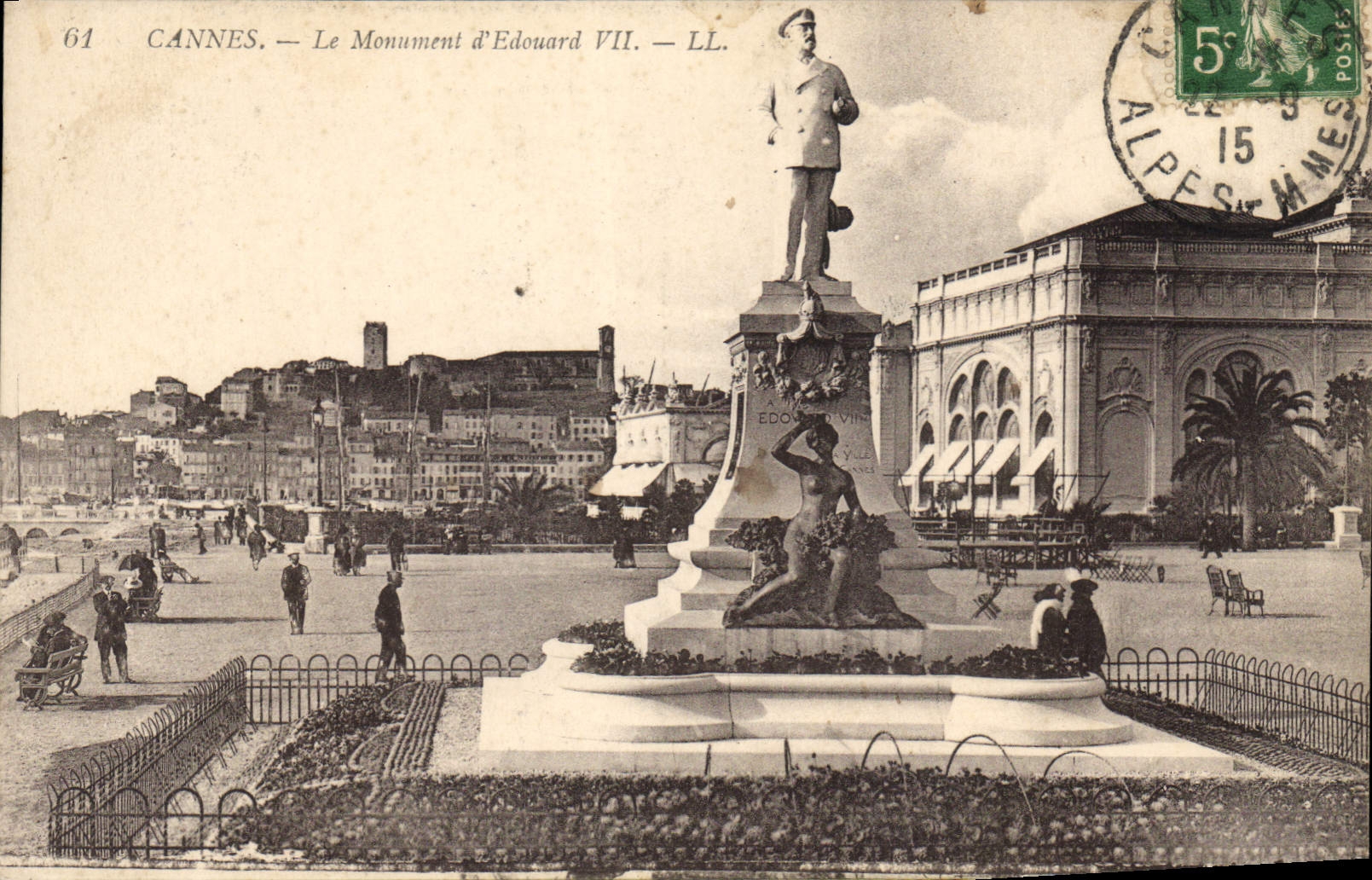 CPA Cannes Le monument d'Edouard VII 