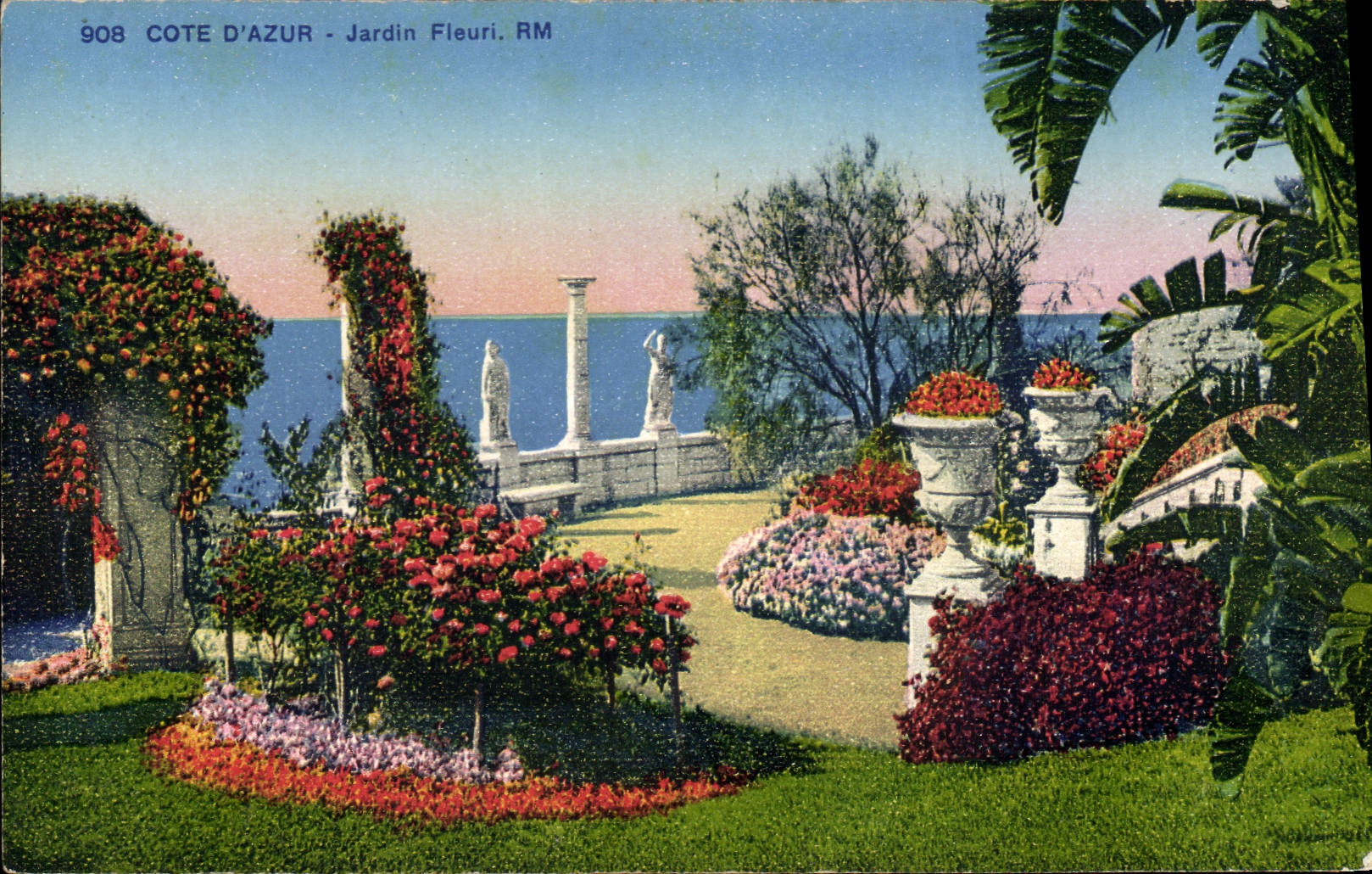 CPA Cote d'Azur Jardin Fleuri 