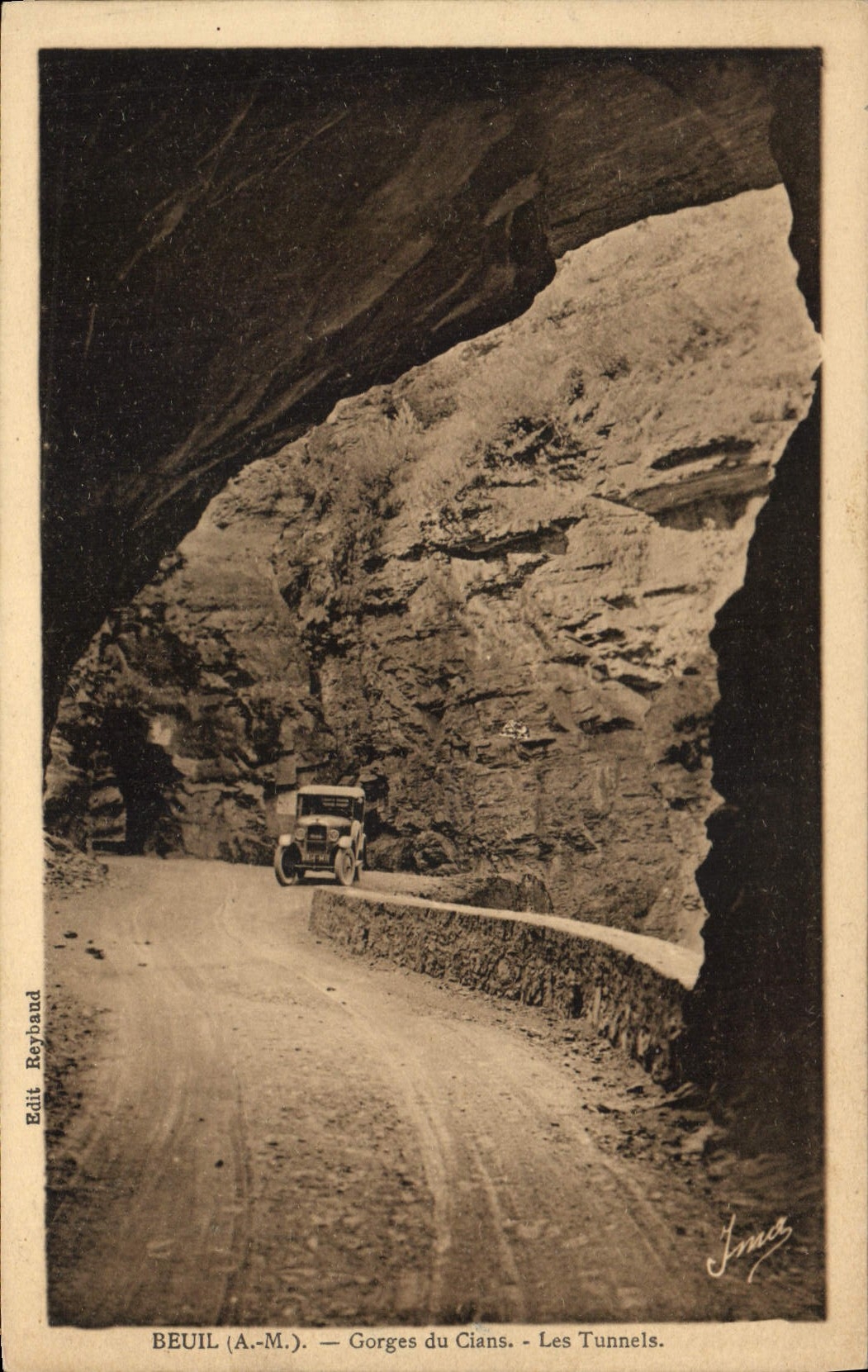 CPA Breil A M Gorges du Cians Les Tunnels 