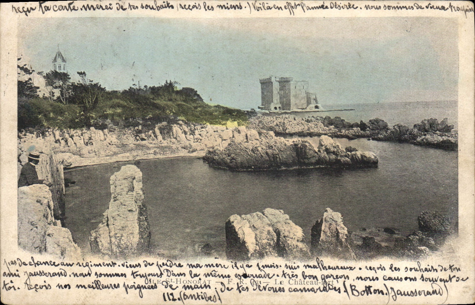 CPA Ile St Honorat Le Chateau 