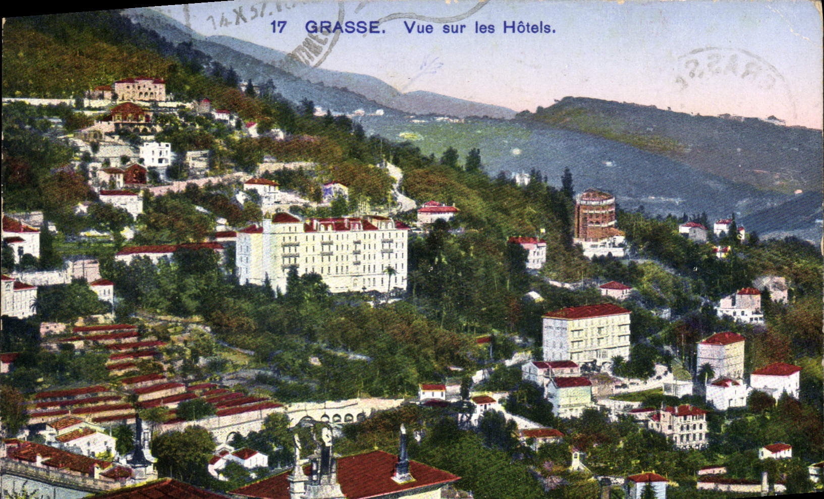 CPA Grasse Vue sur les Hotels 