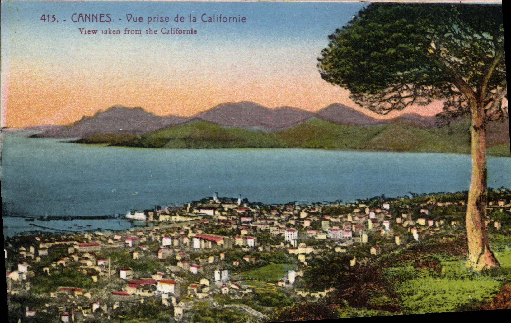 CPA Cannes Vue prise de la Californie 
