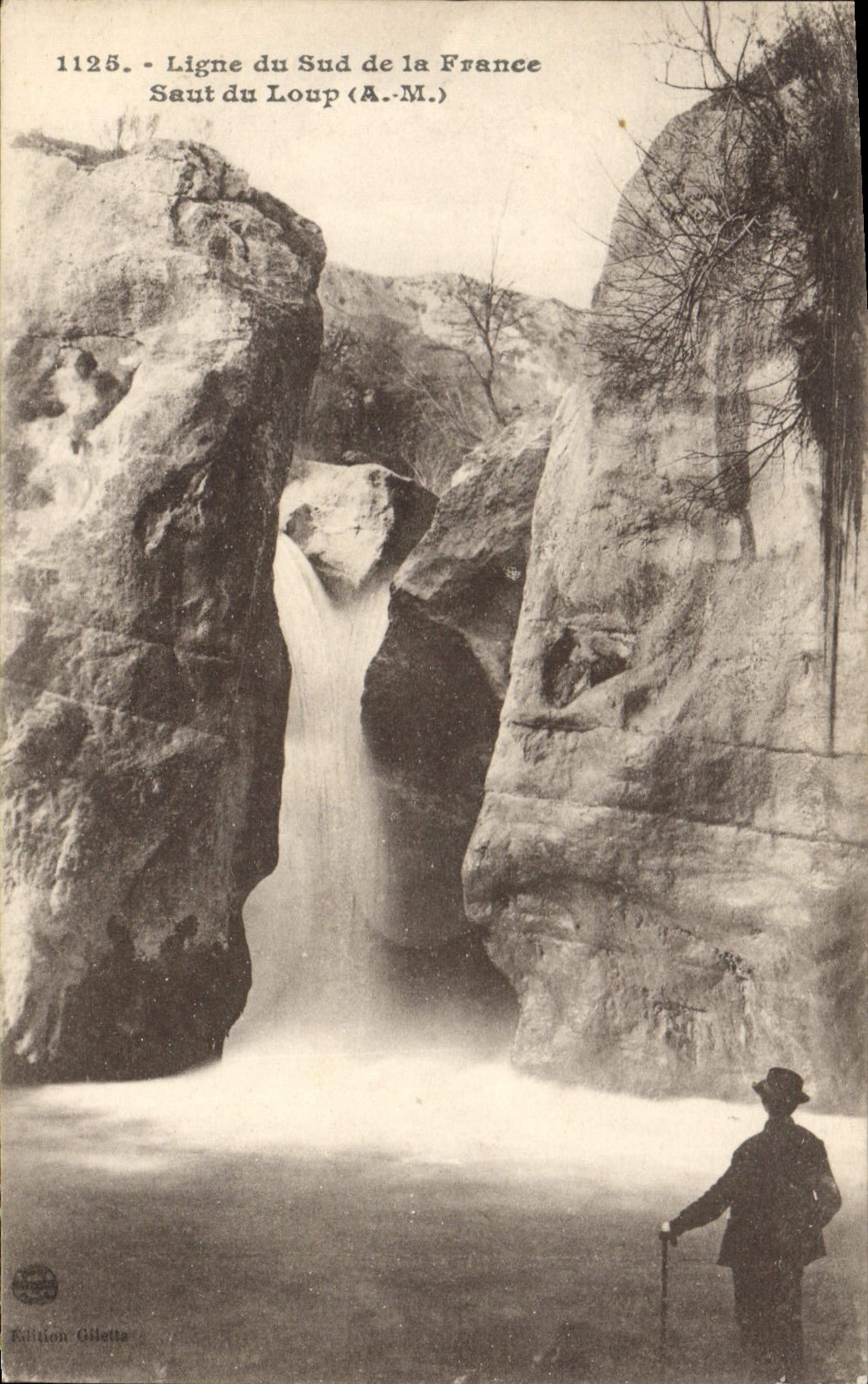 CPA Ligne du Sud de la France Saut du Loup A M