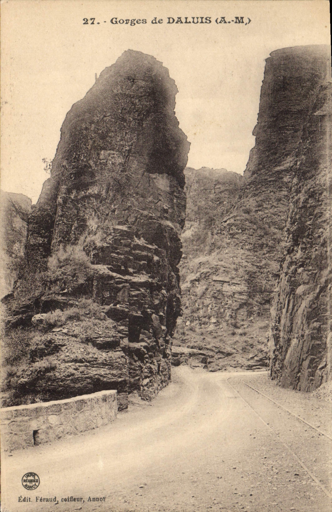 CPA Gorges de Daluis A M 