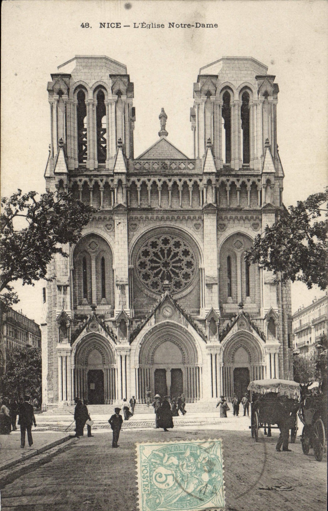 CPA Nice L'Eglise Notre Dame 