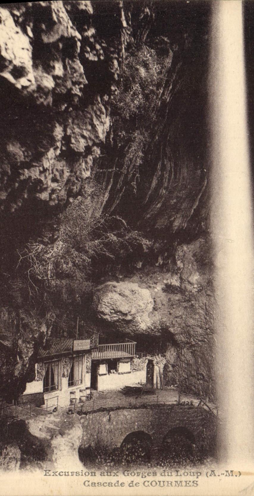 CPA Excursion aux Georges du Loup A M Cascade de Courmes 