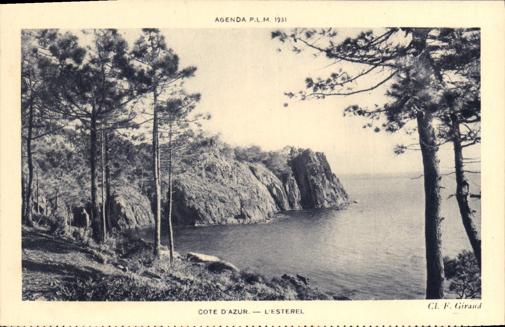 CPA Agenda P L M Cote d'Azur l'Esterel 