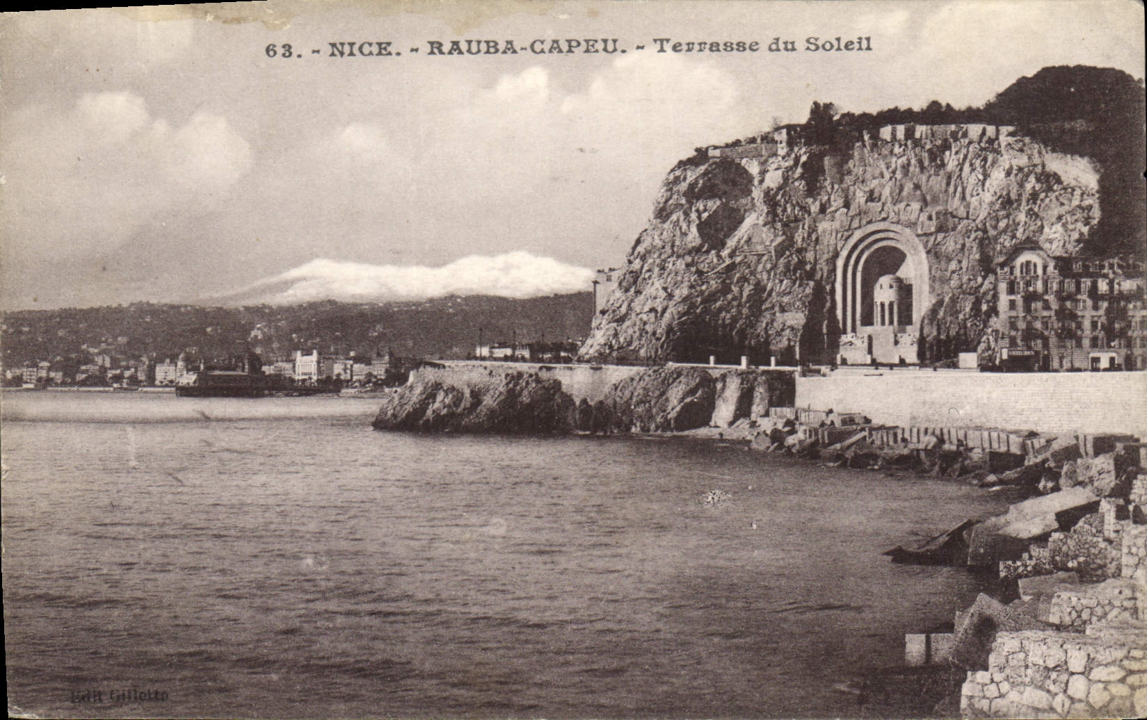 CPA Nice Rauba Capeu Terrasse du Soleil 