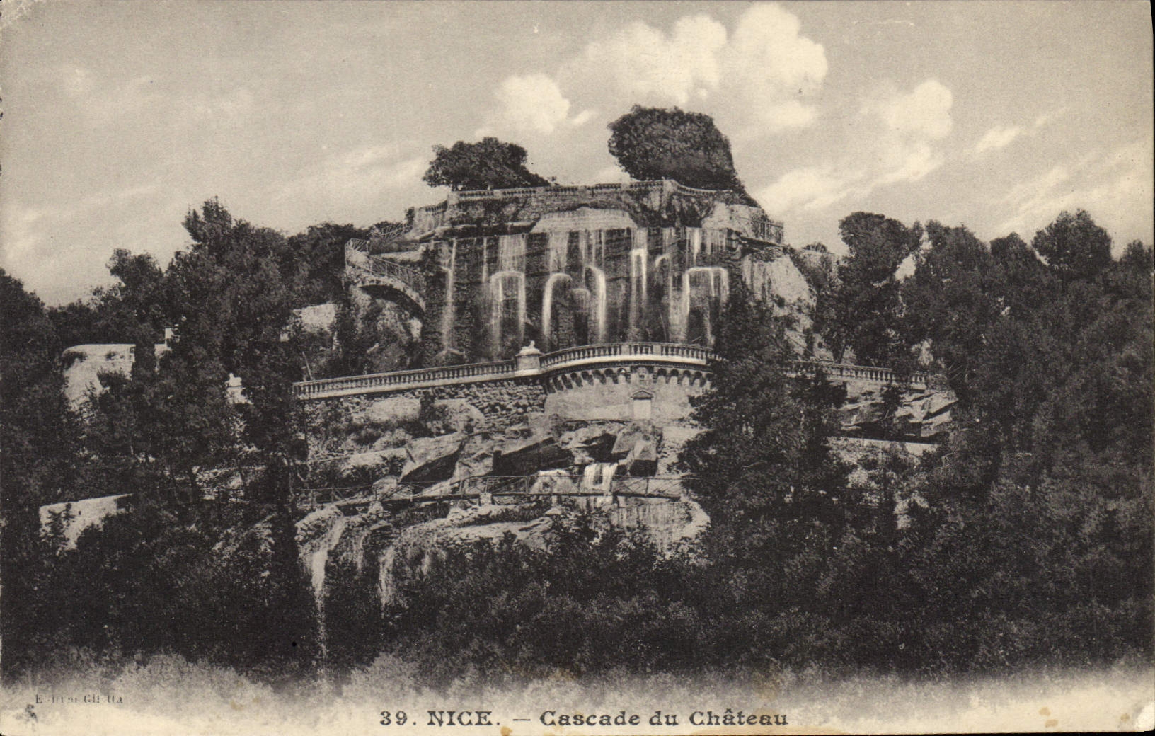 CPA Nice Cascade du Chateau 