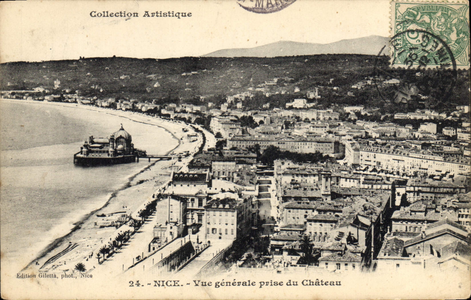 CPA Nice Vue generale prise du Chateau 