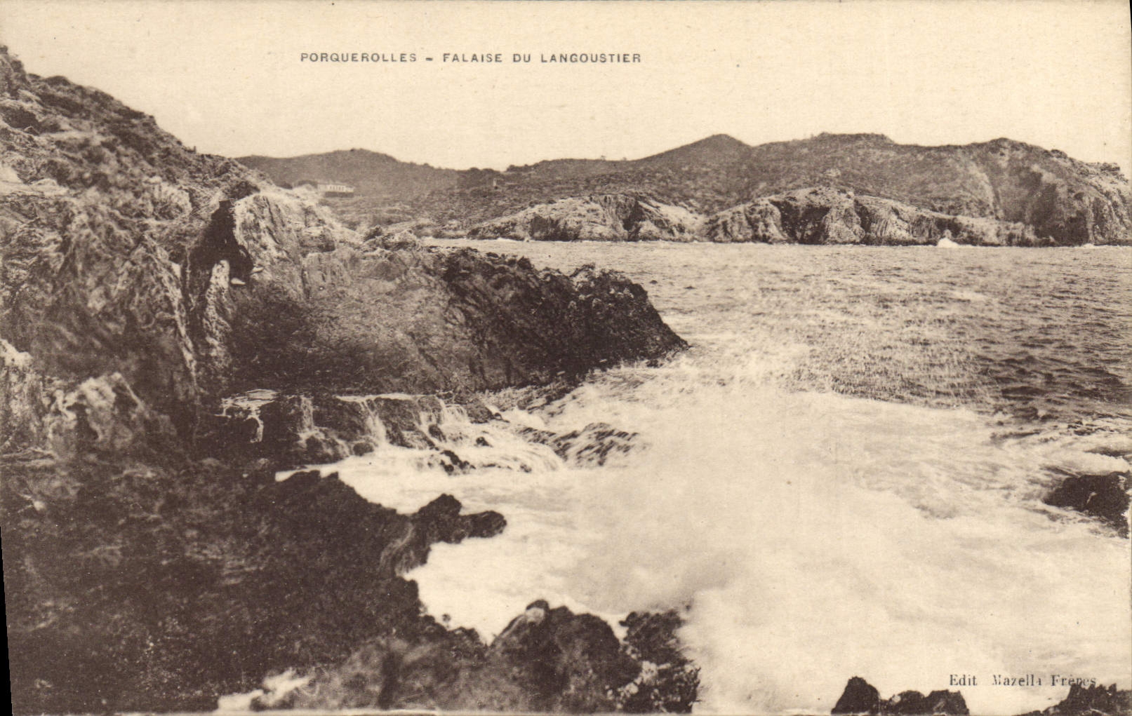 CPA Parquerolles Falaide du Langoustier