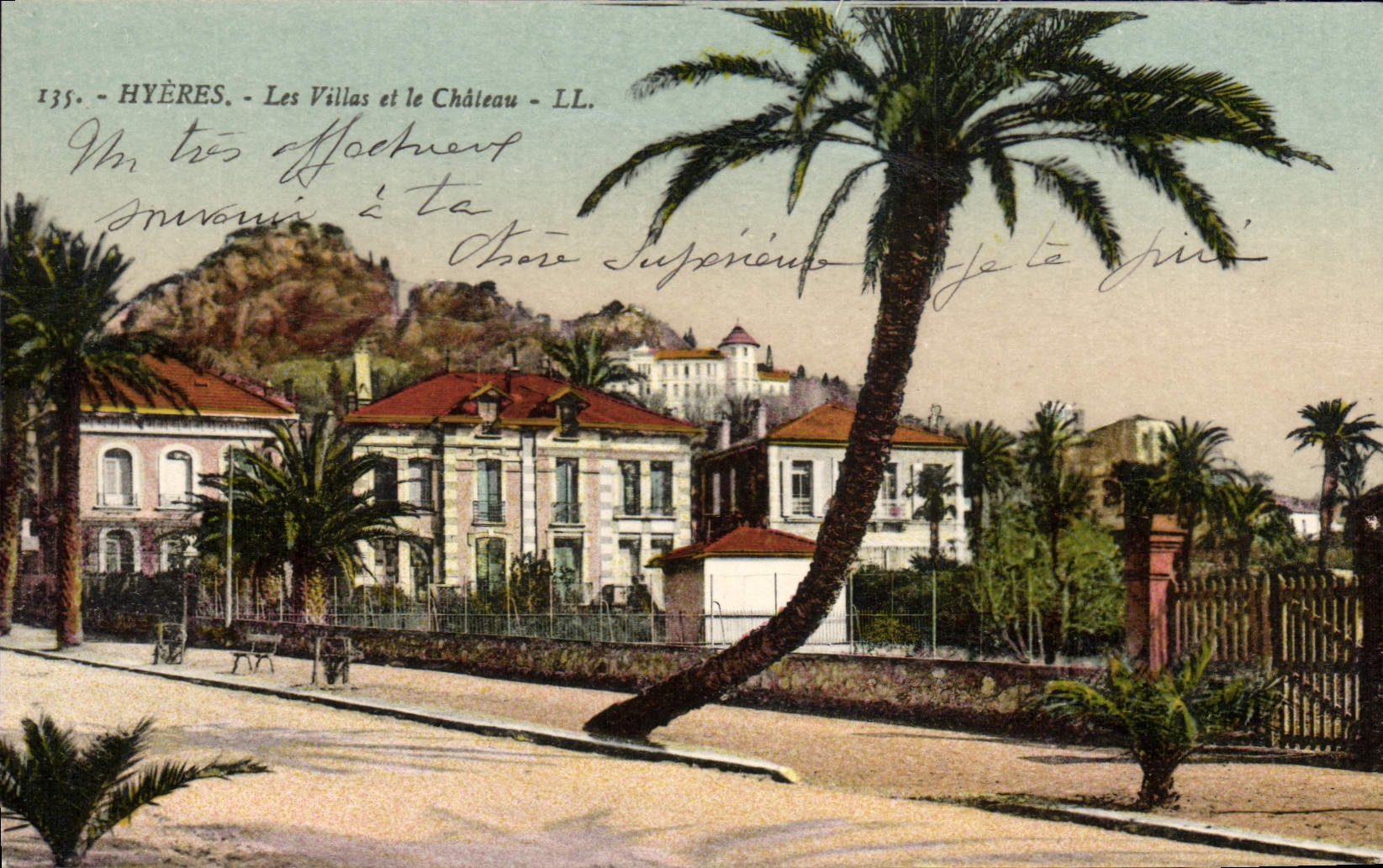 CPA Hyeres Les Villas et le Chateau 