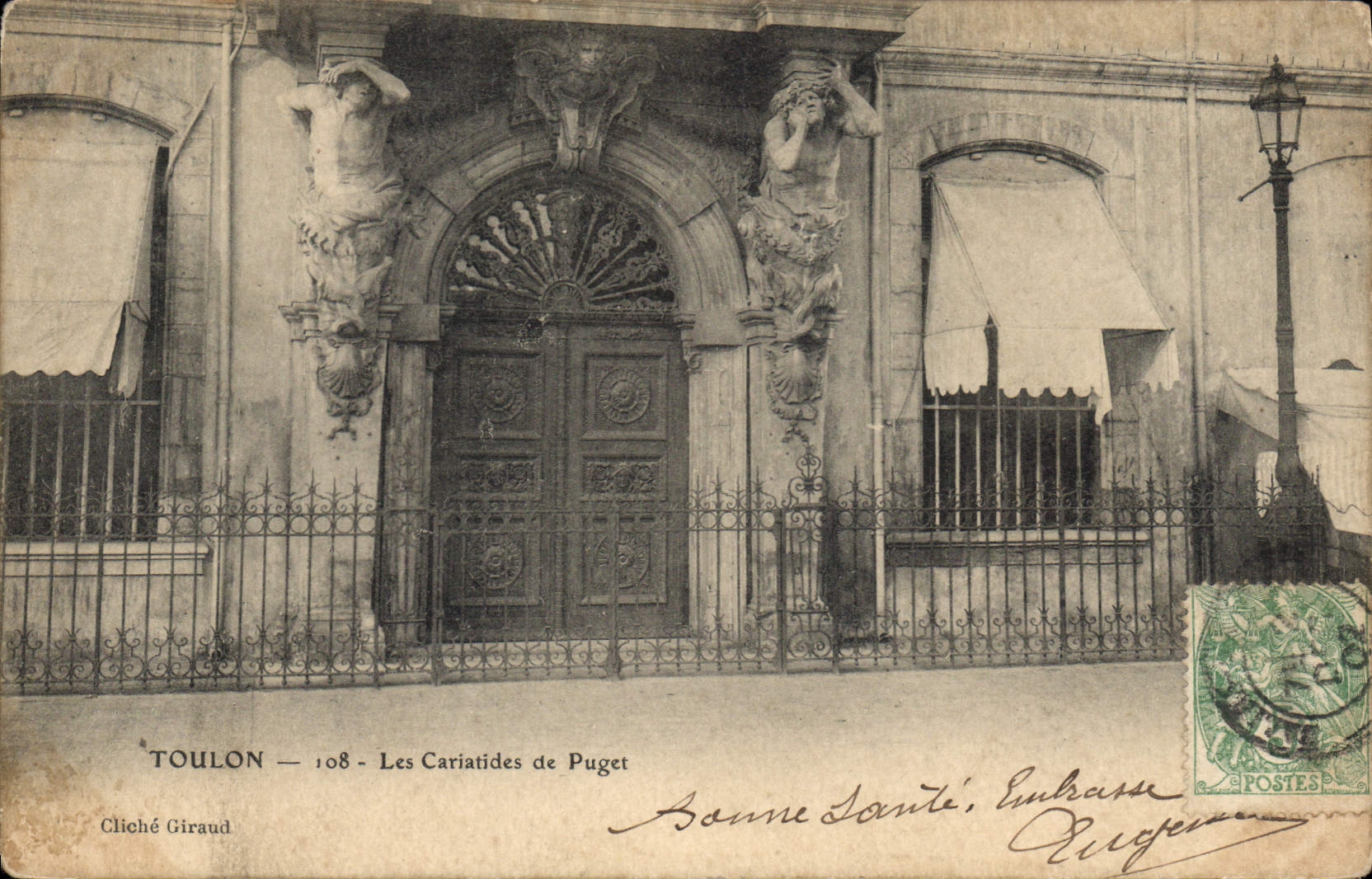 CPA Toulon Les Cariatides de Puget 