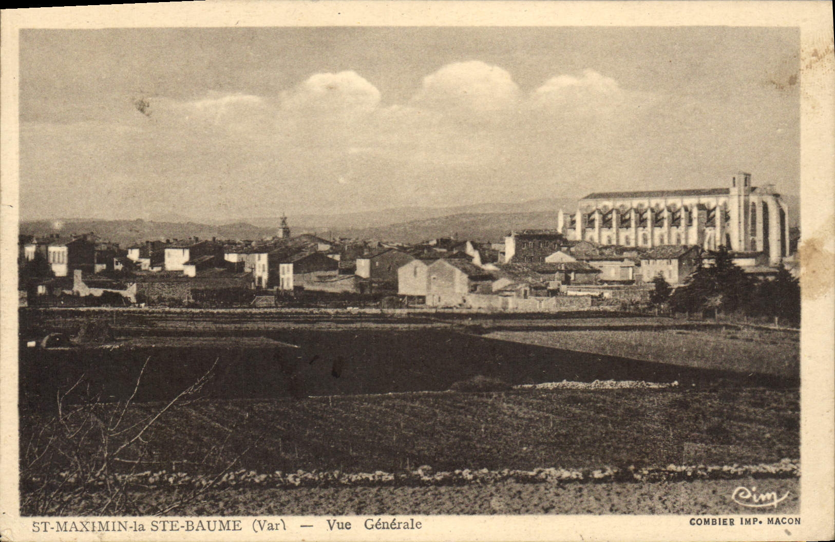 CPA St Maximin la Ste Baume Var Vue Generale 