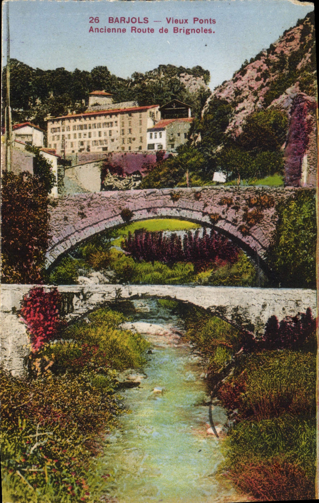 CPA Barjols Vieux Ponts Ancienne Route de Brignoles