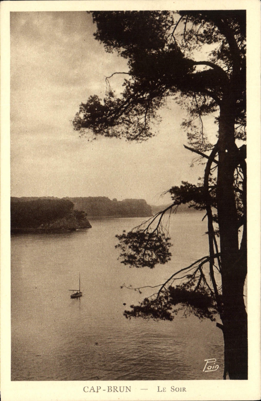CPA Cap Brun Le Soir 