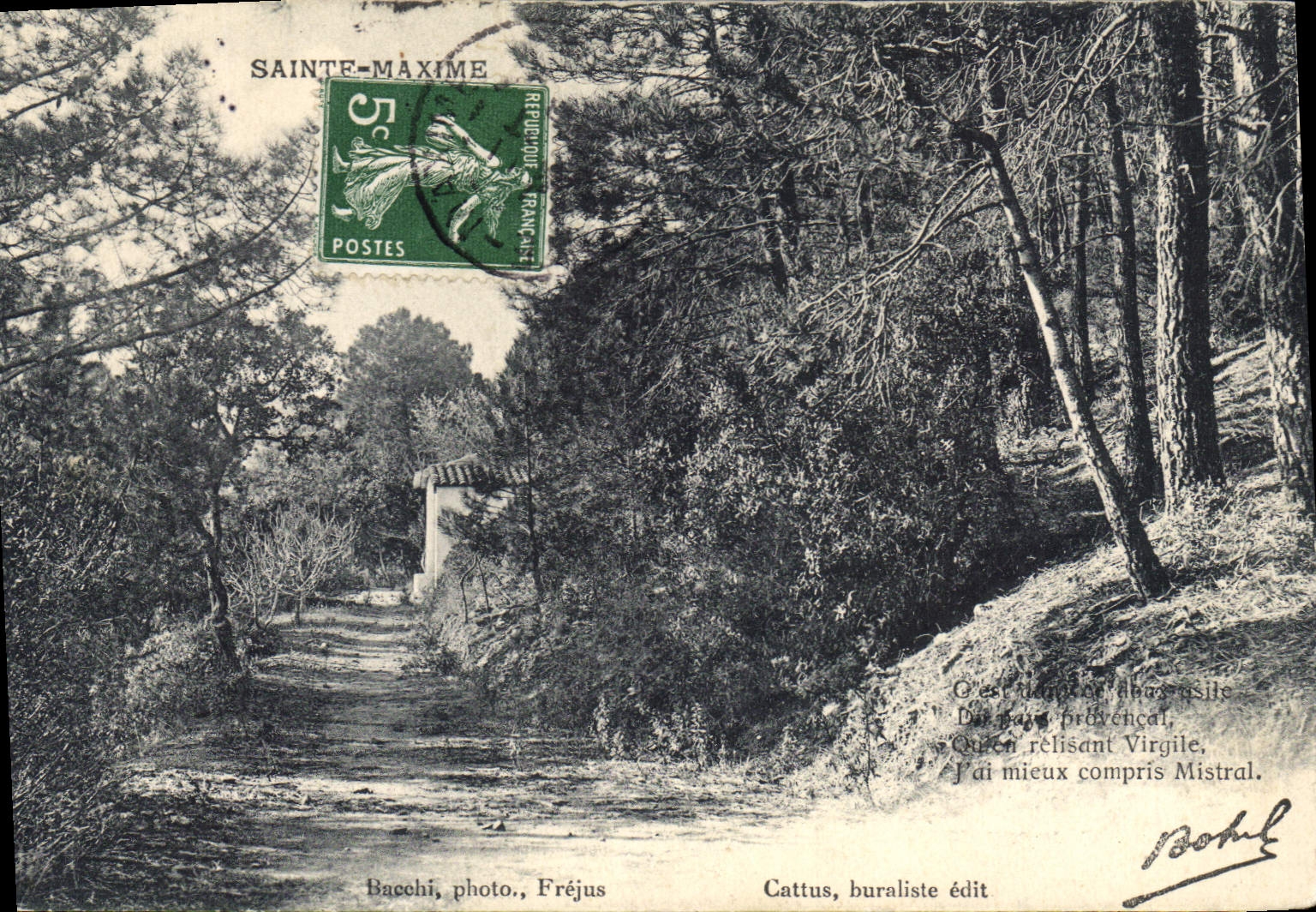 CPA Sainte Maxime J'ai mieux compris Mistral