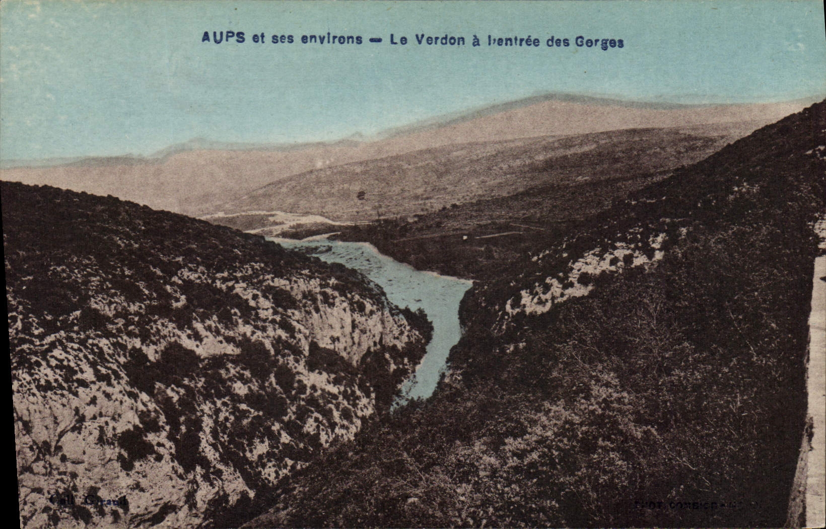CPA Aups et ses environs Le Verdon a l'entree des Gorges