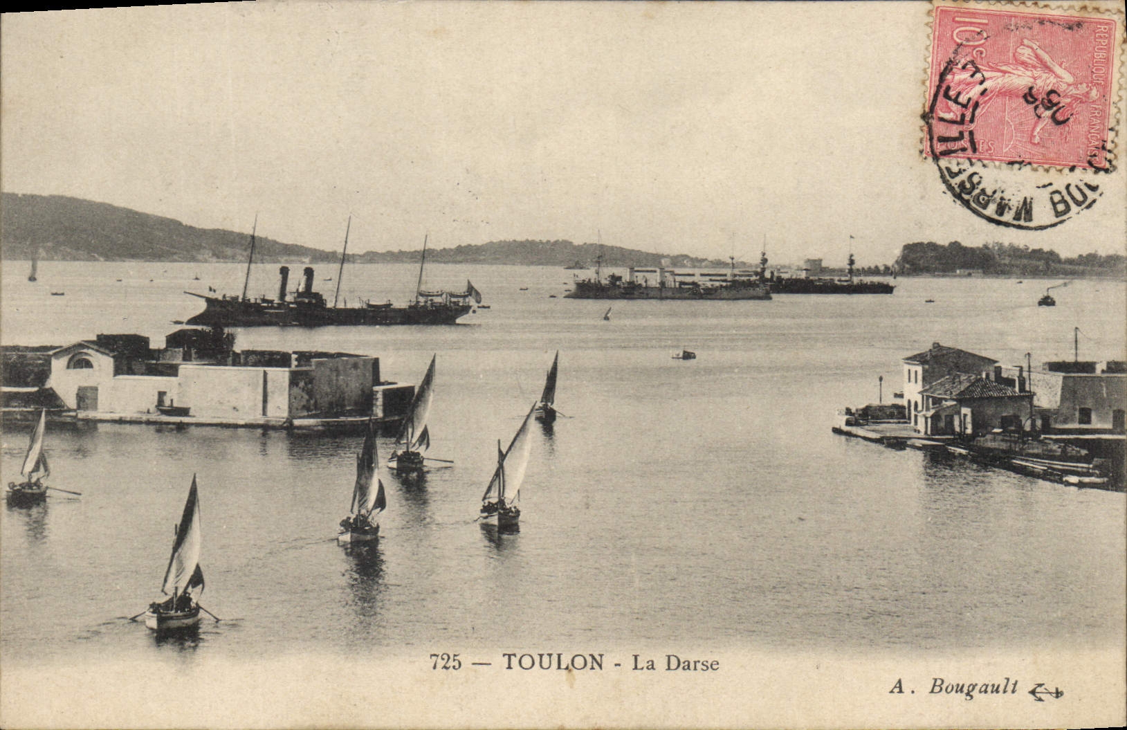 CPA Toulon La Darse Bateaux