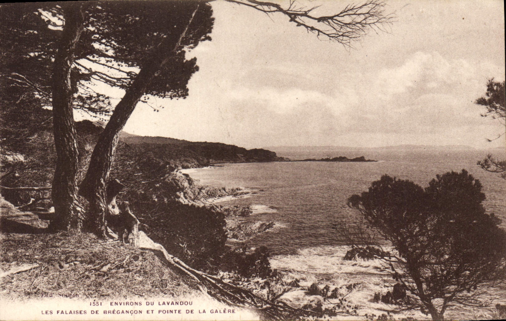 CPA Environs du Lavandou Les Falaises de Bregancon et Pointe de la Galere