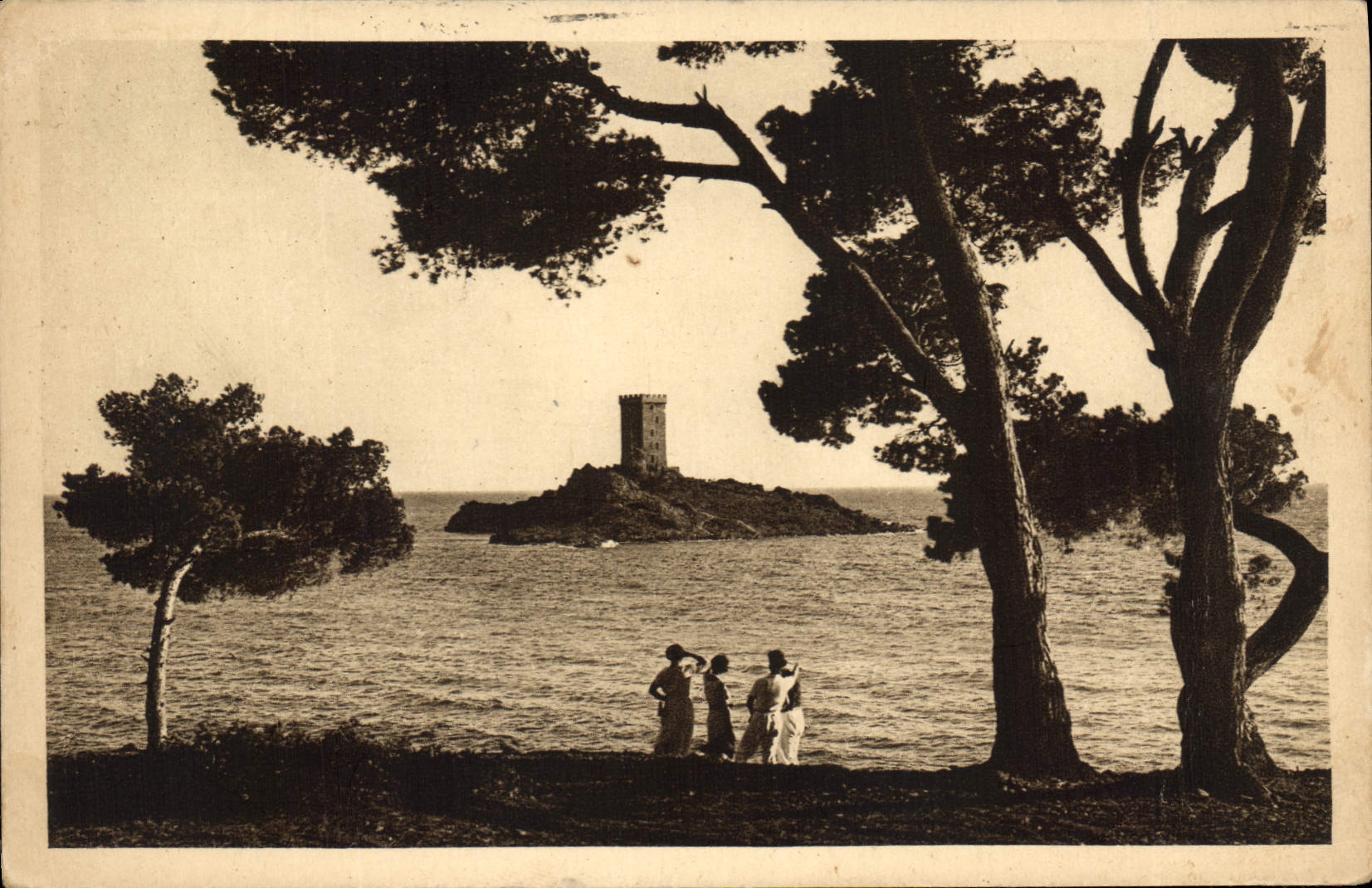 CPA Cote d'Azur Saint Raphael l'Ile d'Or Var 