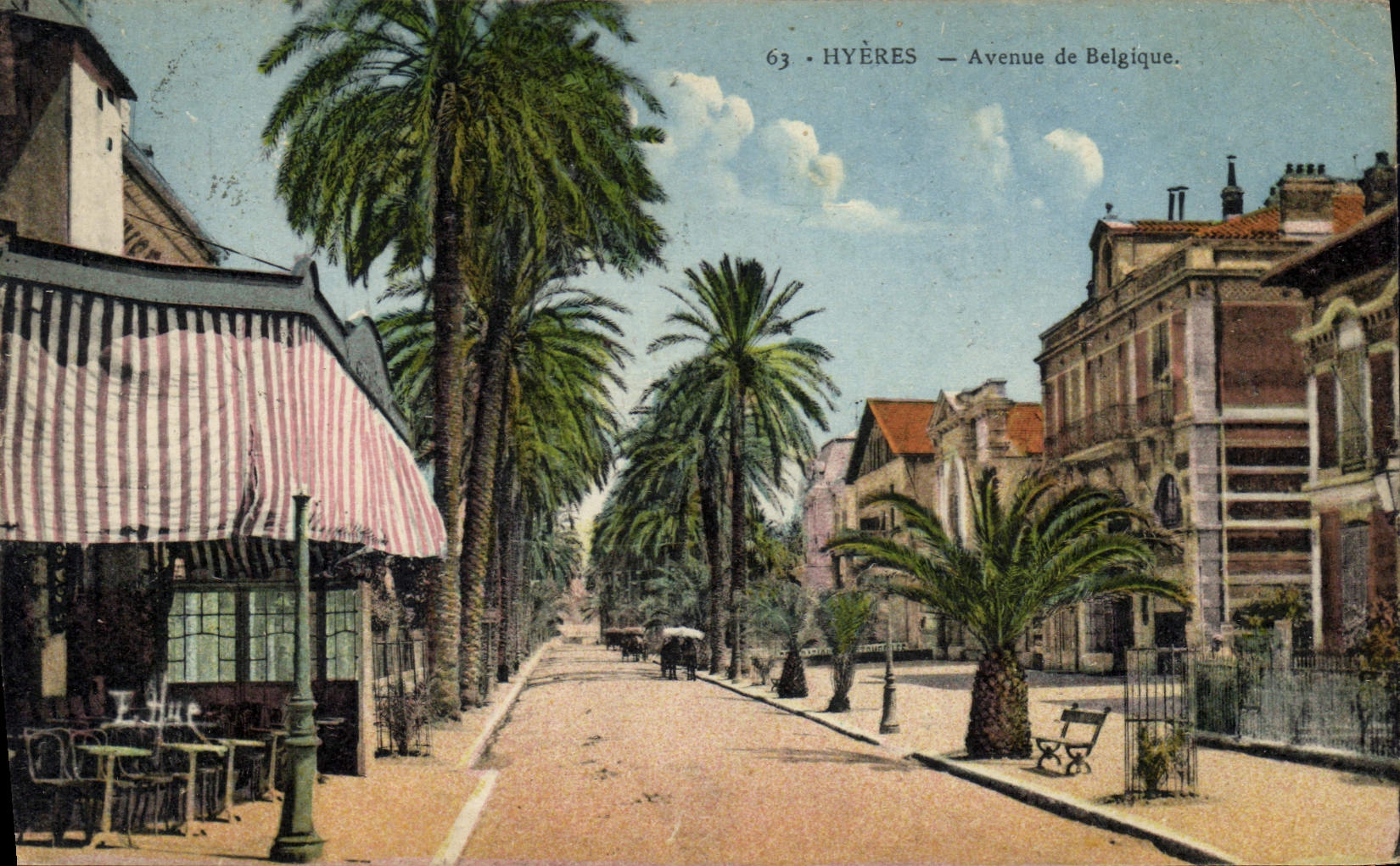 CPA Hyeres Avenue de Belgique 