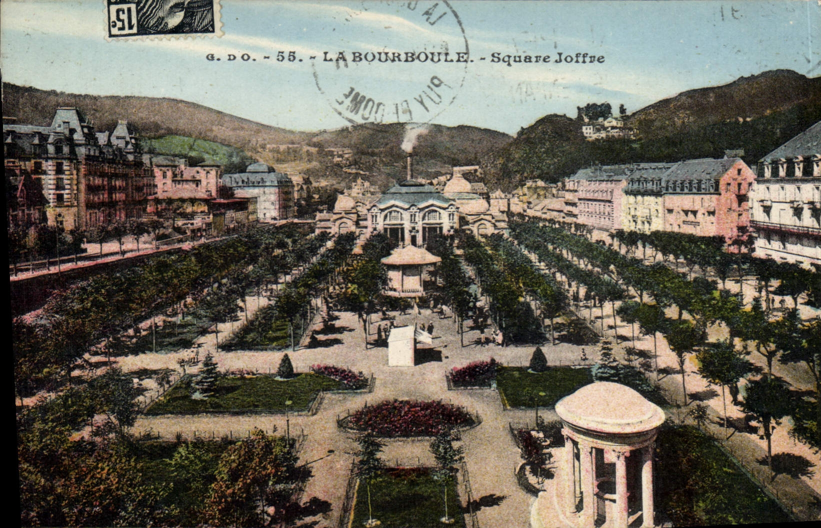 CPA La Bourboule Square Joffre 