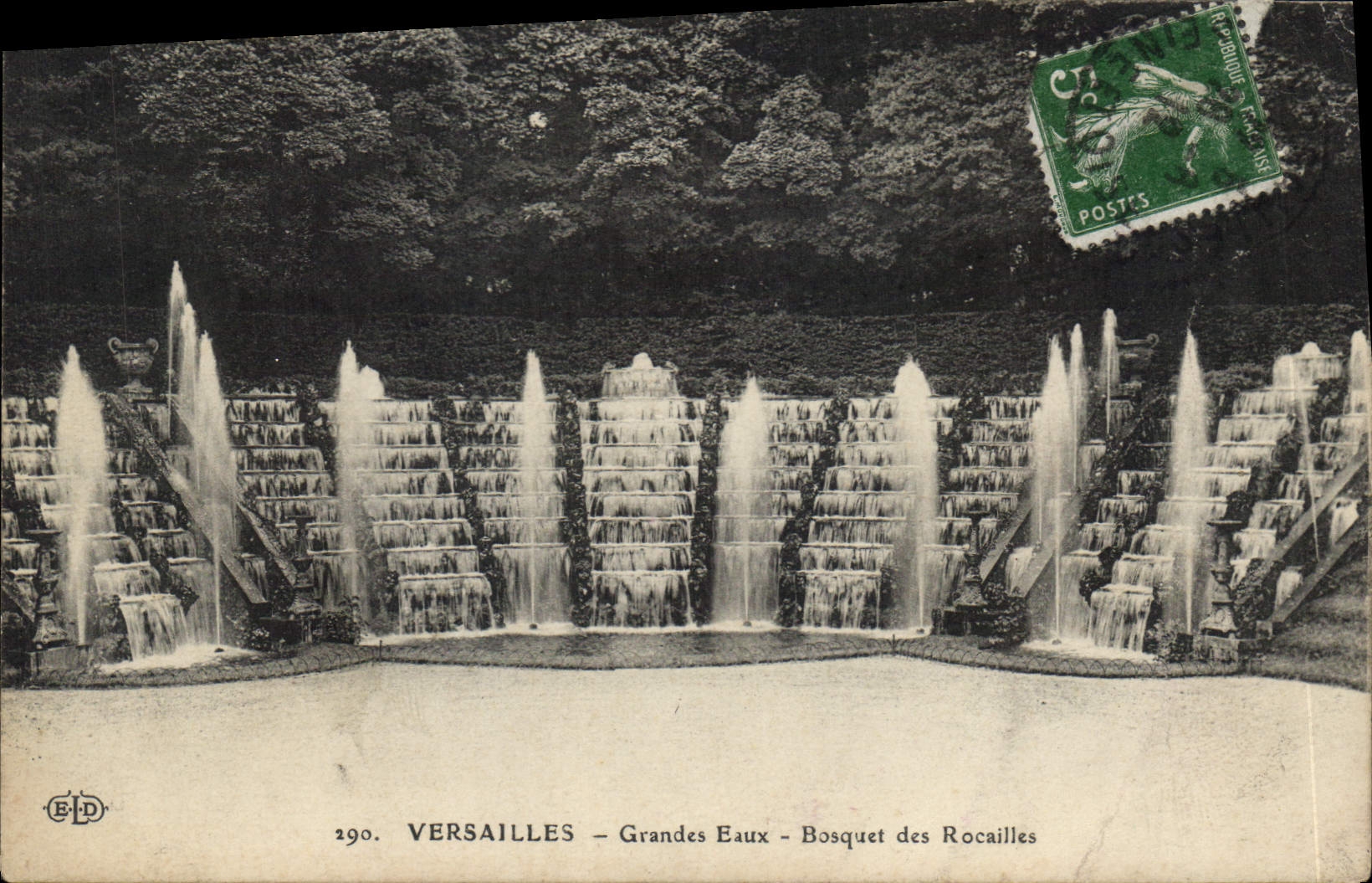 CPA Versailles Grandes Eaux Bosquet des Rocailles 