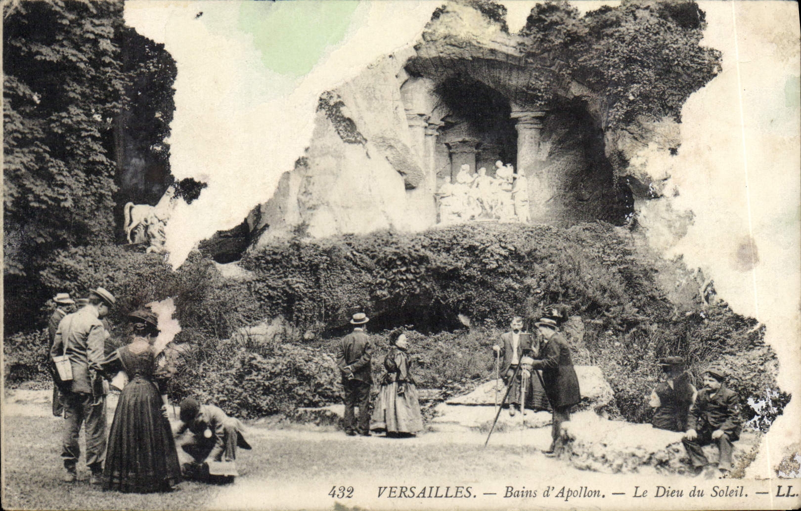 CPA Versailles Bains d'Apollon Le Dieu du Soleil Photographe