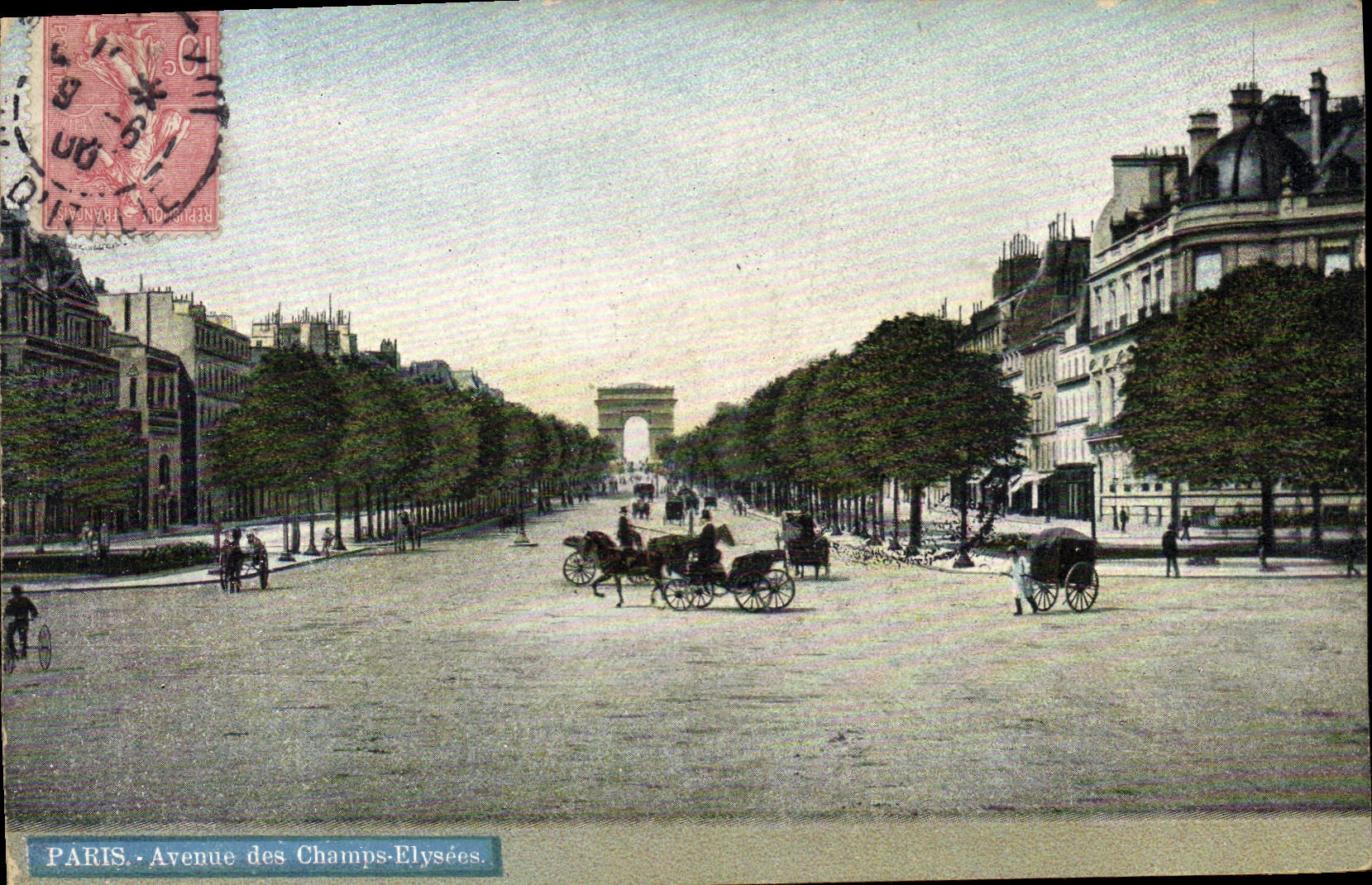 CPA Paris Avenue des Champs Elysees 